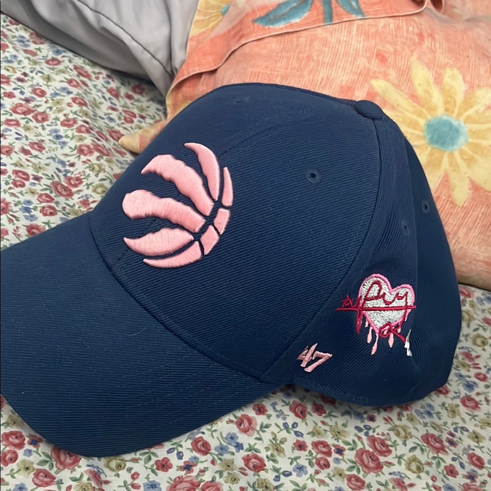 47 Kids Navy and Pink Cap